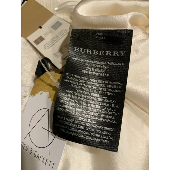 Burberry Off White Long Tiered Lace Straight Skirt, Size 6 (US) 40 (IT) NWT! - Picture 9 of 9